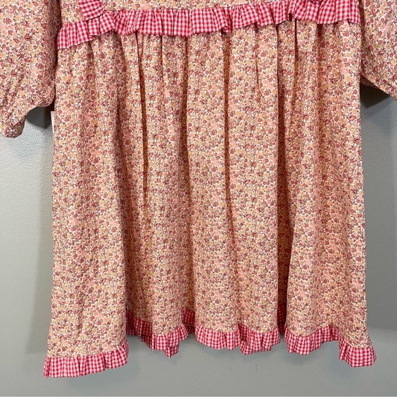 TUCKERNUCK HYacinth House Dress S Floral Pleated Ruffle Cotton Pink size s NWT - Picture 8 of 8